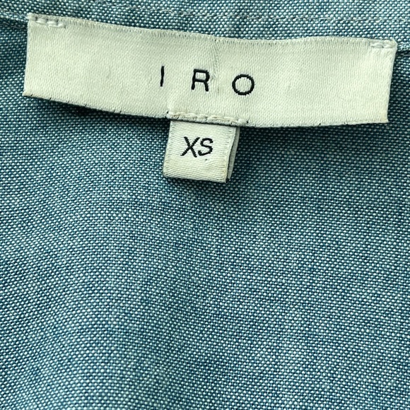 IRO Hamie Denim with Lamb Leather Trim - Picture 7 of 7